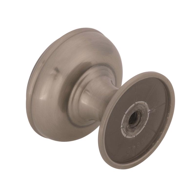 Amerock Revitalize Round Cabinet Knob 1-1/4 in. D 1-1/4 in. Satin Nickel