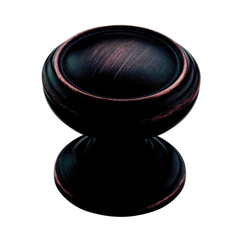 Amerock Revitalize Round Cabinet Knob 1-1/4 in. D 1-1/4 in. Oil Rubbed Bronze