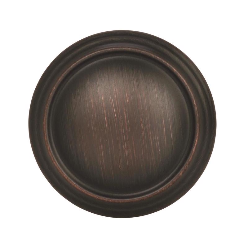 Amerock Revitalize Round Cabinet Knob 1-1/4 in. D 1-1/4 in. Oil Rubbed Bronze