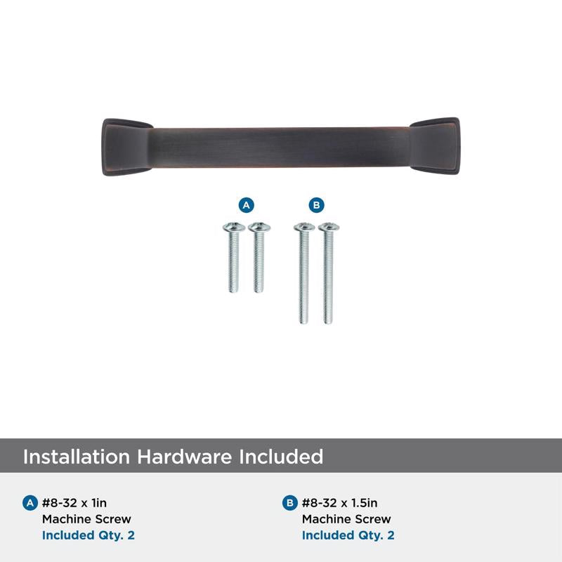 Amerock Traditional Arch Cabinet Pull 3 in. Oil Rubbed Bronze Brown