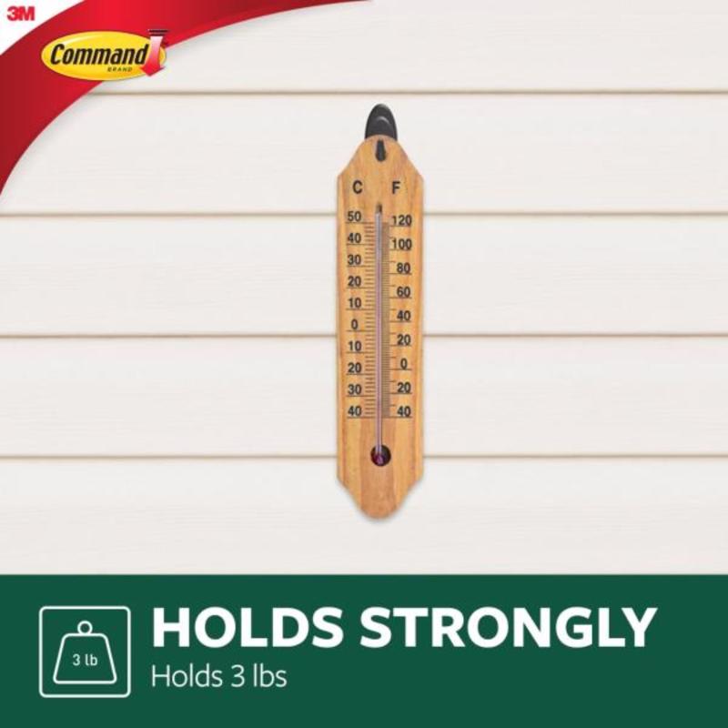 3M Command Medium Plastic Hook 3.25 in. L 2 pk
