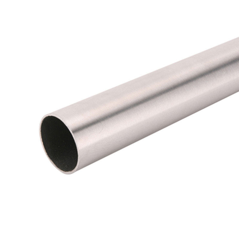 John Sterling Pro HD 96 in. L X 1-3/8 in. D Brushed Nickel Steel Heavy Duty Closet Rod