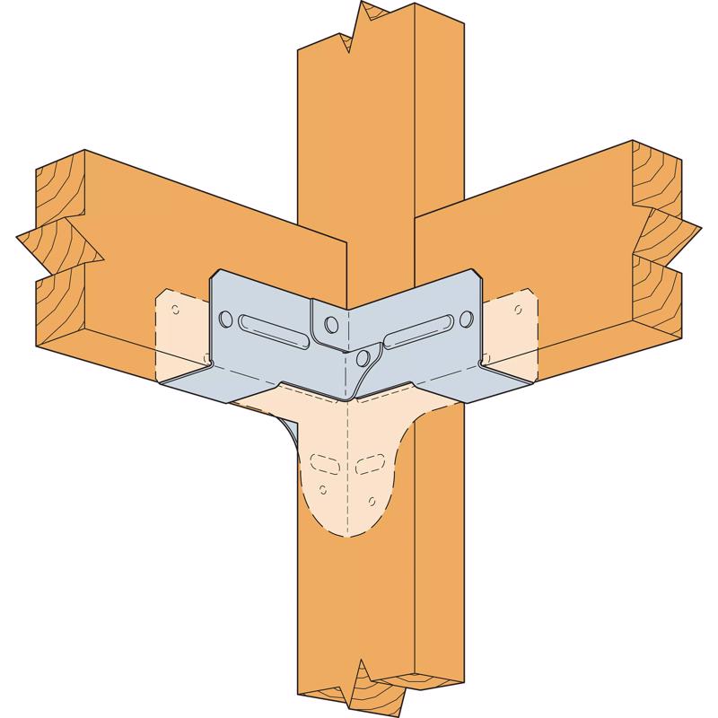 Simpson Strong-Tie ZMax 5.5 in. H X 5.5 in. W 18 speed Galvanized Steel Rigid Tie Connectors