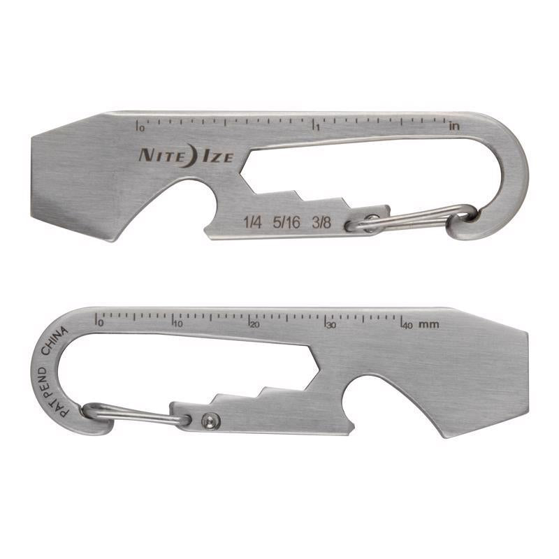 Nite Ize DoohicKey 1.8 in. D Stainless Steel Silver DoohicKey Multi Key Tool