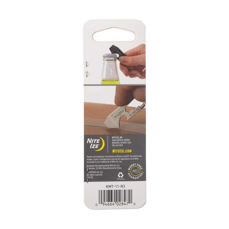 Nite Ize DoohicKey 1.8 in. D Stainless Steel Silver DoohicKey Multi Key Tool