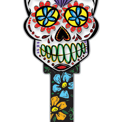 Lucky Line Key Shapes Sugar Skull House Key Blank SC1 Single For Schlage