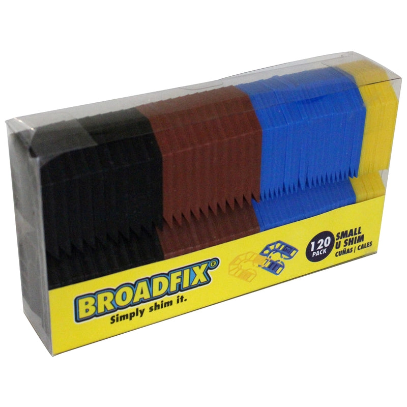 Broadfix 1.7 in. W X 2.2 in. L Hard Plastic Small U Shims 120 pk