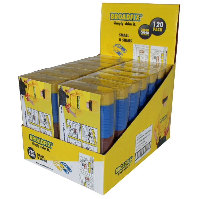 Broadfix 1.7 in. W X 2.2 in. L Hard Plastic Small U Shims 120 pk
