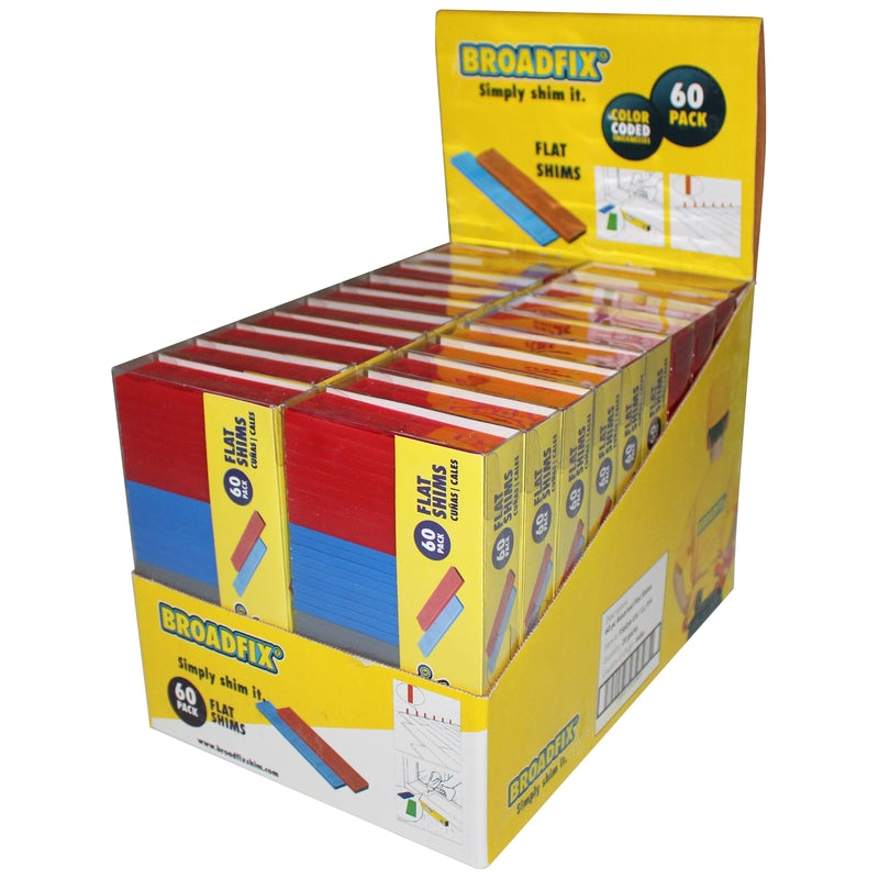 Broadfix 1.10 in. W X 3.94 in. L Hard Plastic Shim 60 pk
