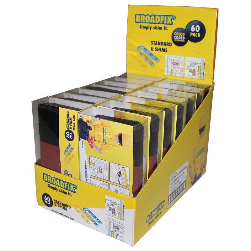 Broadfix 1.7 in. W X 4 in. L Hard Plastic Shims 60 pk