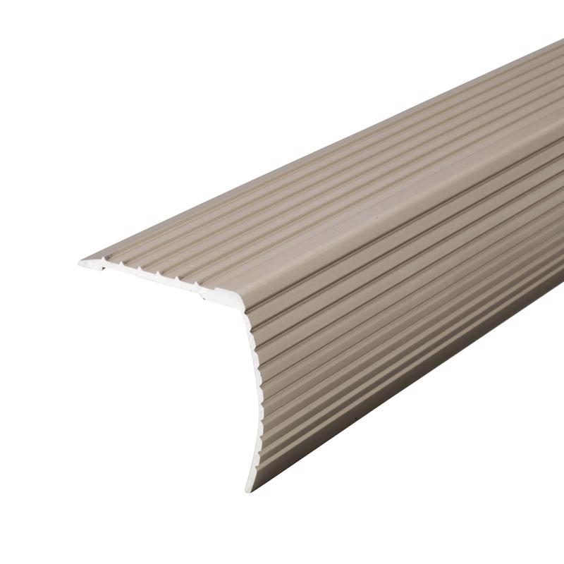 M-D Building Products CINCH 1.125 in. H X 1.125 in. W X 36 in. L Satin Nickel Aluminum Stair Edge