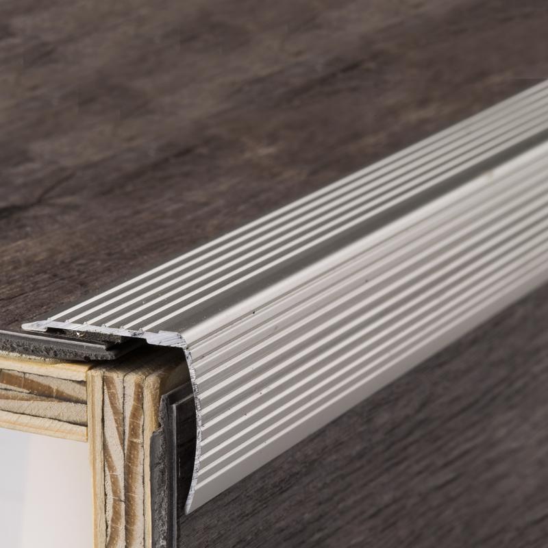 M-D Building Products CINCH 1.125 in. H X 1.125 in. W X 36 in. L Prefinished Aluminum Stair Edge
