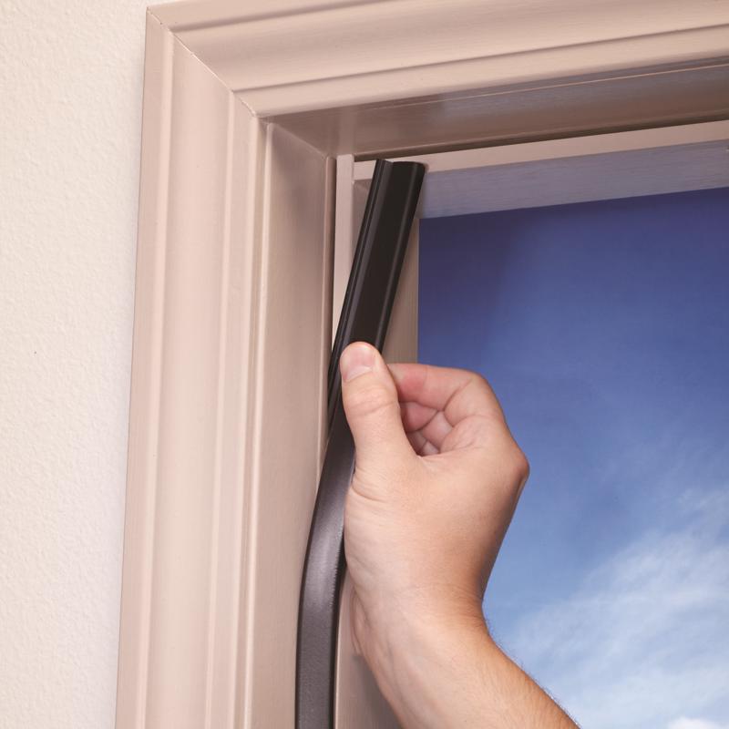 M-D Building Products PLATINUM Brown Rubber Top & Sides Door Seal For Doors 84 in. L X 0.63 in.