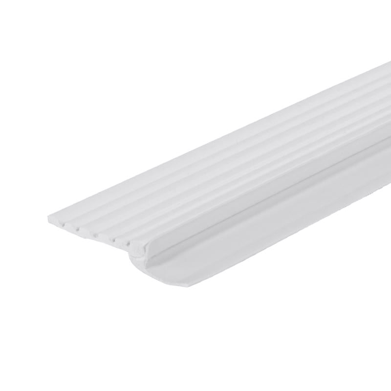 M-D Building Products White Vinyl Top & Sides Door Seal For Garage Doors 84 in. L X 0.38 in.