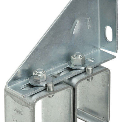 National Hardware Steel Double Box Rail Splice Brackets 300 lb
