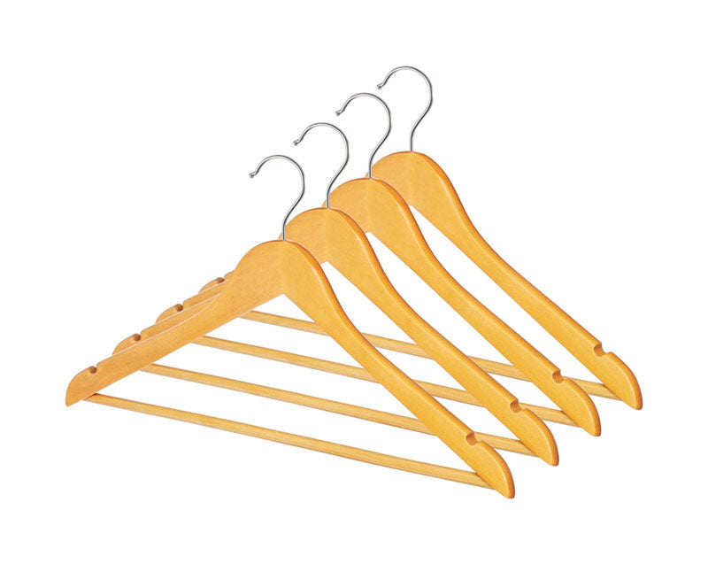 Whitmor 9-5/16 in. H X 1/2 in. W X 17-1/2 in. L Wood Brown Suit Hanger
