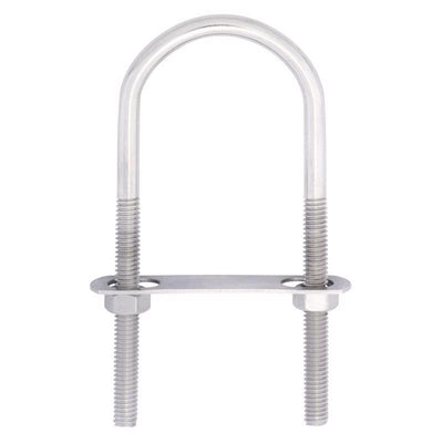 Hampton 5/16 in. X 2 in. W X 4-11/16 in. L Coarse Stainless Steel U-Bolt