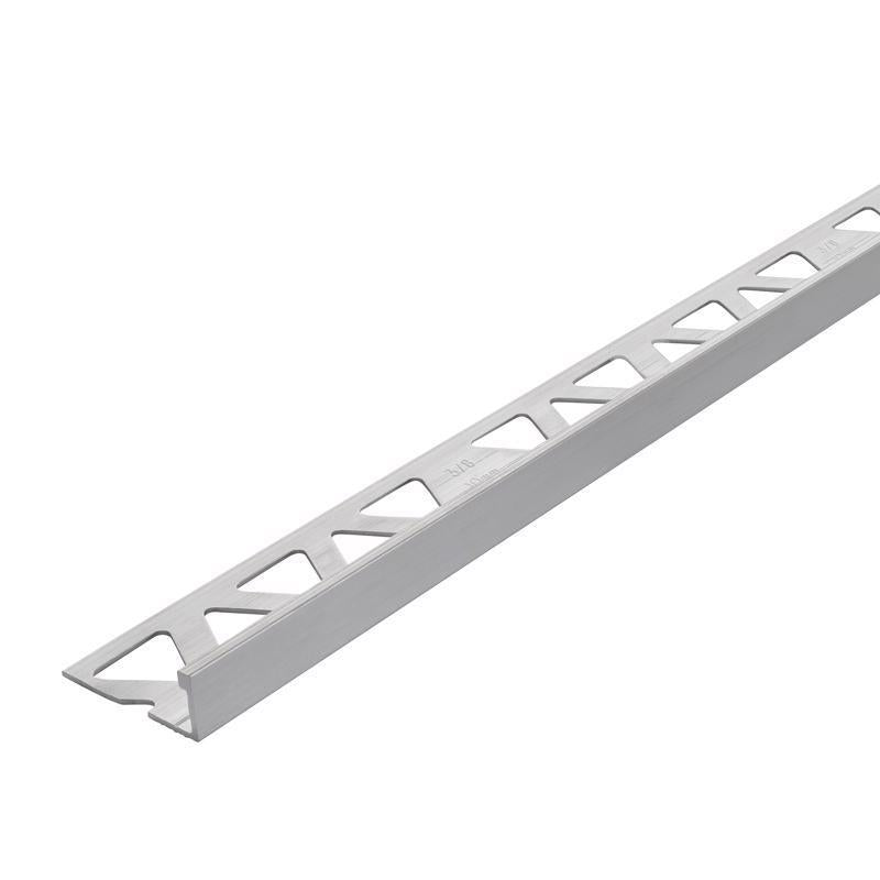 M-D Building Products 0.44 in. H X 1.125 in. W X 96 in. L Prefinished Mill Aluminum Tile Edge