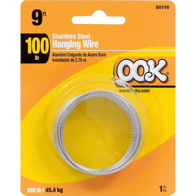 HILLMAN OOK Silver Picture Wire 100 lb