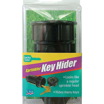 Lucky Line Sprinkler 3-5/8 in. D Plastic Black Key Hider