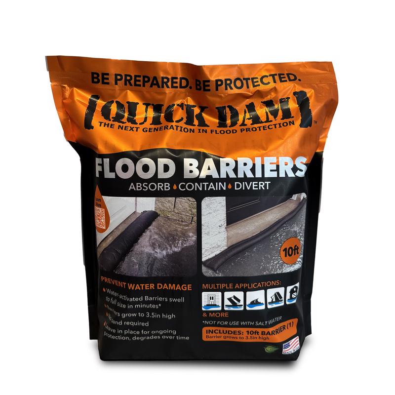 Quick Dam Flood Barrier 3.5 in. H X 6.5 in. W X 120 in. L Flood Barrier