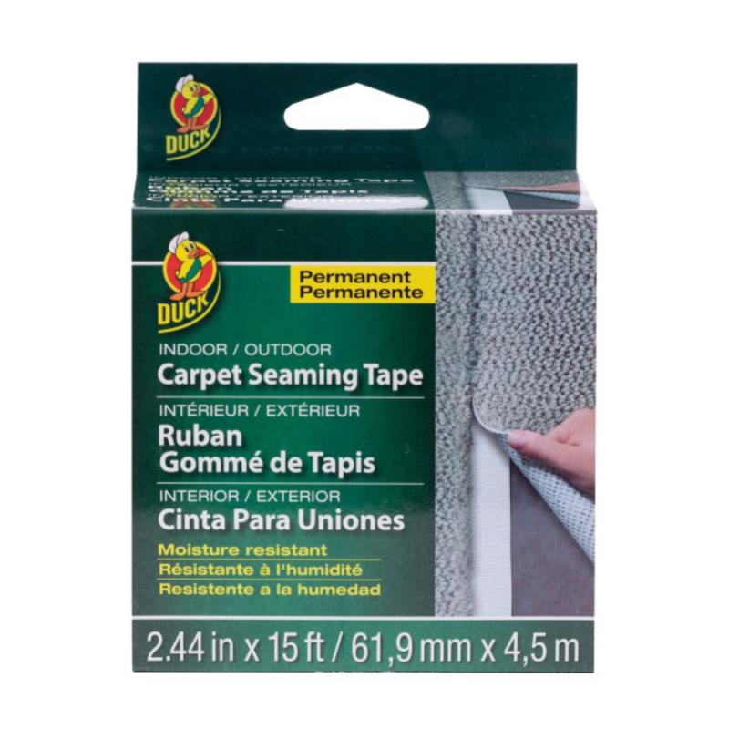 Duck 2.44 in. W X 15 ft. L Polyester Indoor and Outdoor Carpet Tape
