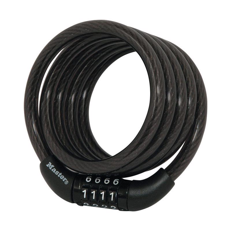 Master Lock 5/16 in. D X 48 in. L Vinyl Coated Steel Locking Cable