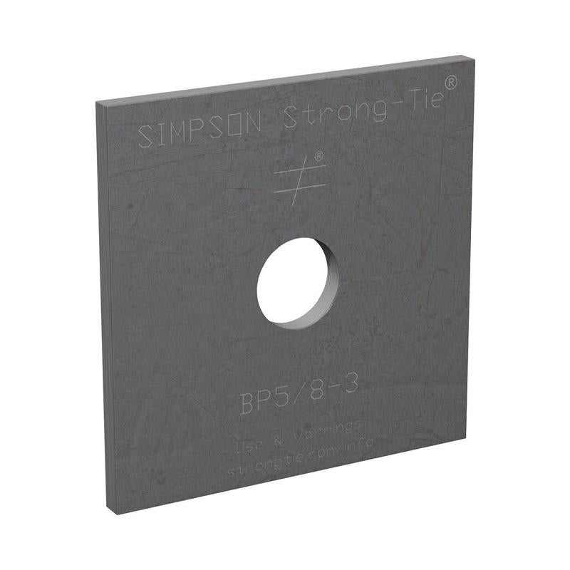 Simpson Strong-Tie 3 in. H X 0.3 in. W X 3 in. L Uncoated Steel Bearing Plate
