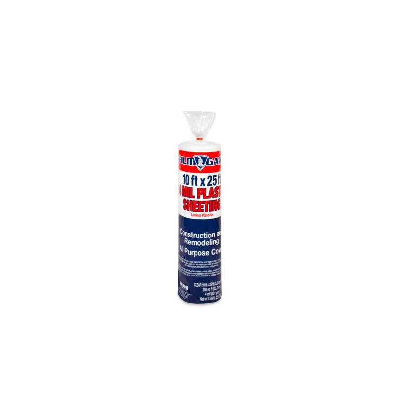 Film-Gard Plastic Sheeting 4 mil X 10 ft. W X 25 ft. L Polyethylene Clear