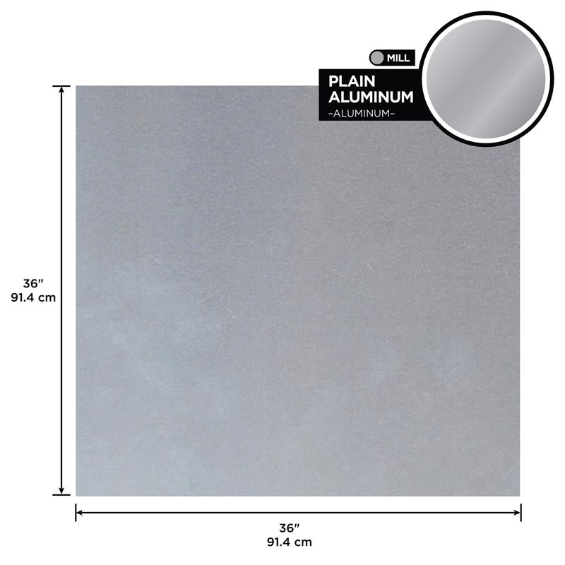M-D Building Products 0.02 in. X 36 in. W X 36 in. L Mill Aluminum Sheet Metal