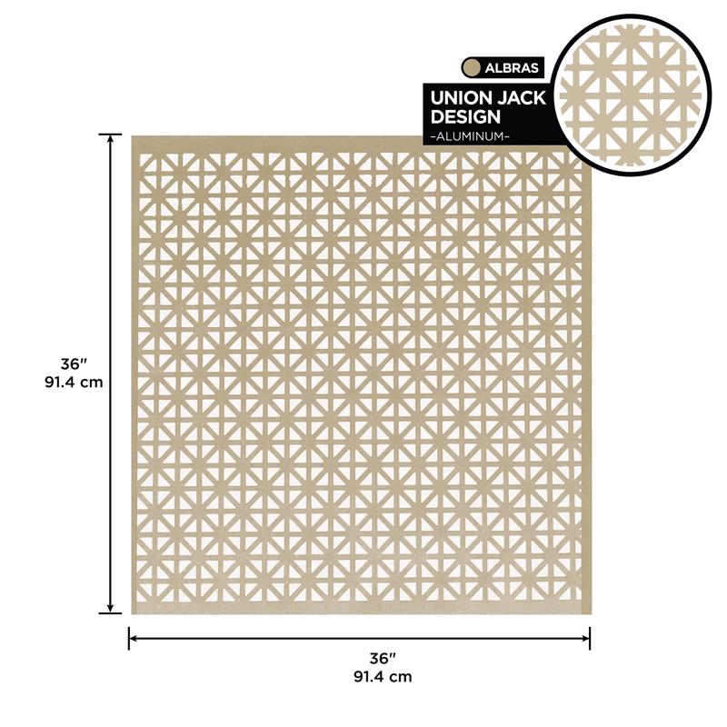M-D Building Products 0.02 in. X 36 in. W X 36 in. L Albras Aluminum Union Jack Sheet Metal