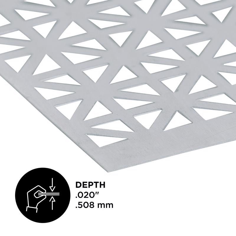 M-D Building Products 0.02 in. X 36 in. W X 36 in. L Mill Aluminum Union Jack Sheet Metal