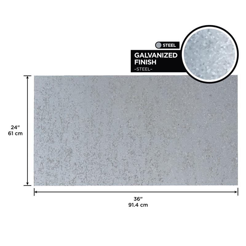 M-D Building Products 36 in. L X 24 in. W Galvanized Steel Sheet Metal