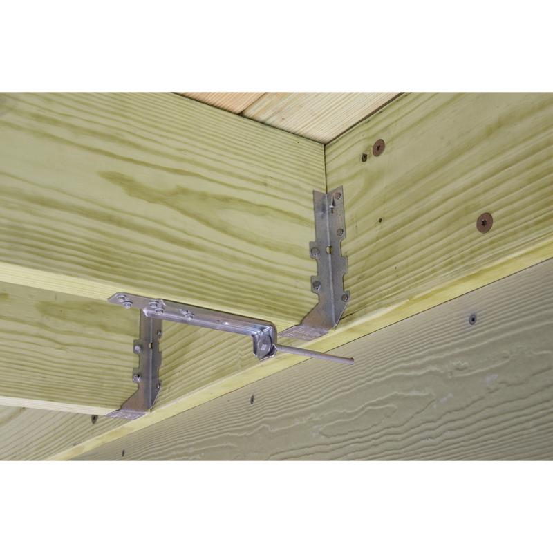 Simpson Strong-Tie ZMax Silver Steel Deck Tension Tie Kit 14 Ga. 7.125 in. L
