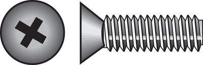 HILLMAN No. 1/4-20 Ga. X 2-1/2 in. L Phillips Flat Head Stainless Steel Machine Screws 50 pk
