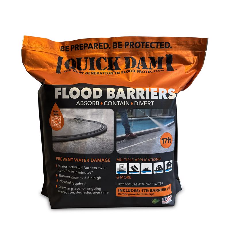 Quick Dam 3.5 in. H X 6.5 in. W X 204 in. L Flood Barrier