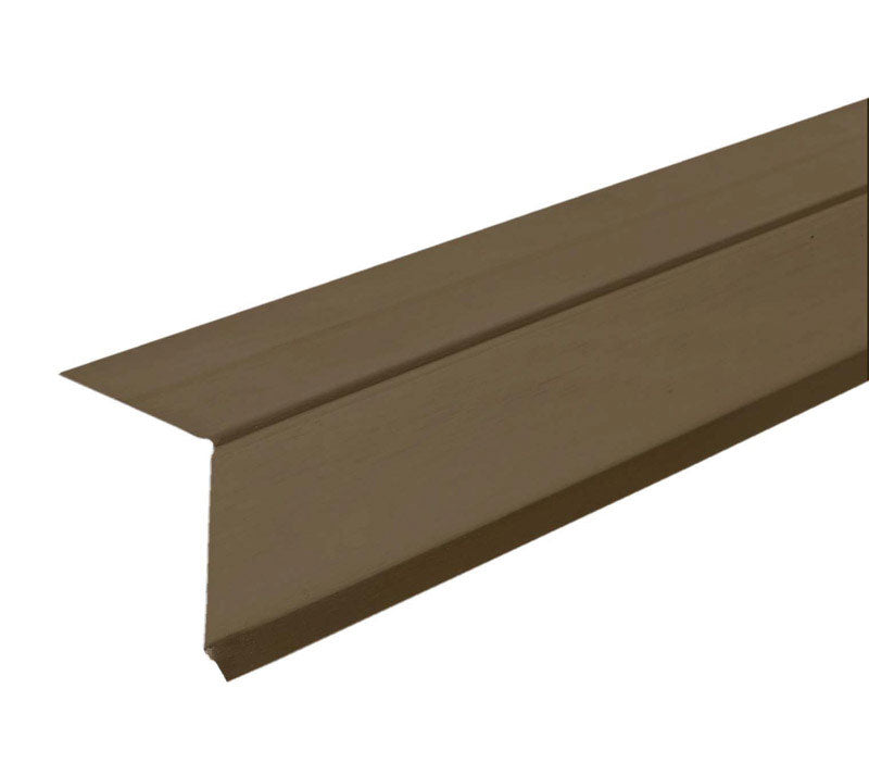 Amerimax 1.38 in. W X 10 ft. L Galvanized Steel Roof Flashing Drip Cap Brown