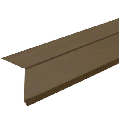 Amerimax 1.38 in. W X 10 ft. L Galvanized Steel Roof Flashing Drip Cap Brown