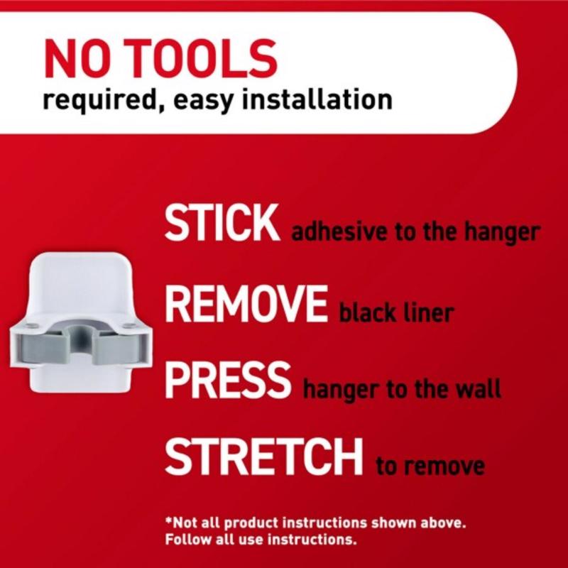 3M Command Large Plastic Broom Gripper 3.34 in. L