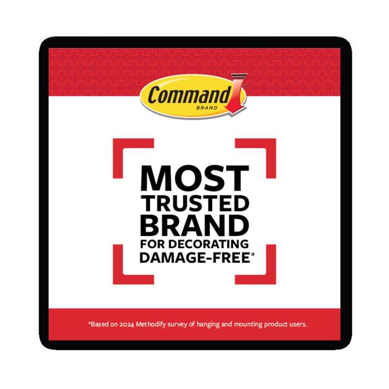 3M Command Medium Plastic Wire Hooks 2-1/6 in. L 7 pk