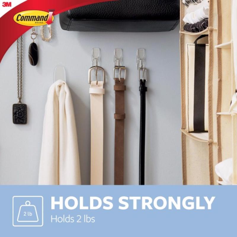 3M Command Medium Plastic Wire Hooks 2.17 in. L 2 pk