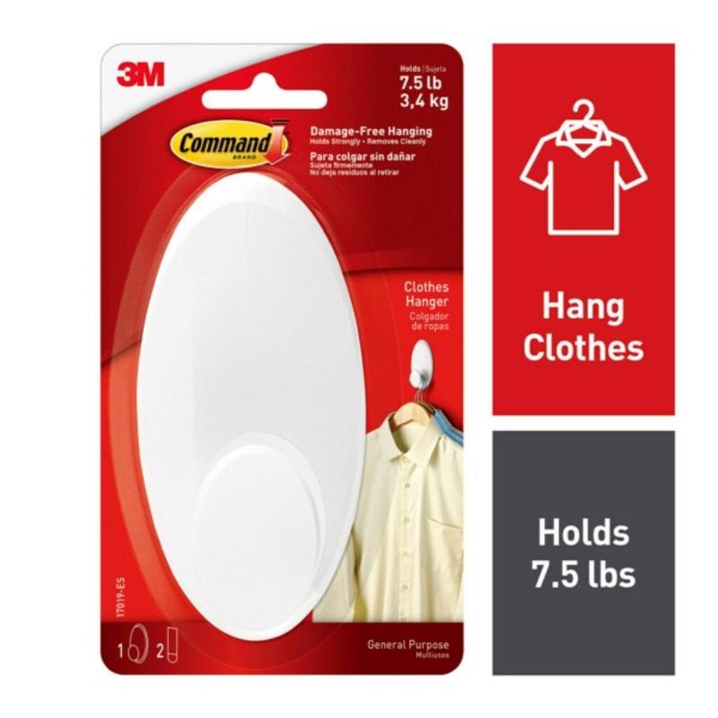 3M Command Large Plastic Hook 5 in. L