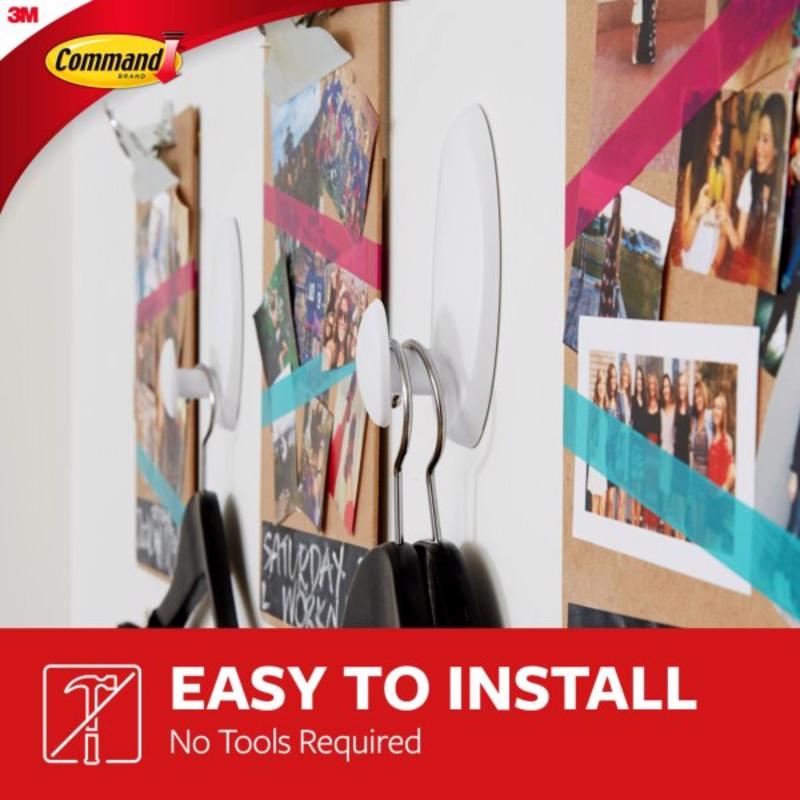 3M Command Large Plastic Hook 5 in. L