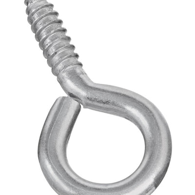 National Hardware 0.30 in. D X 2-7/8 in. L Polished Stainless Steel Screw Eye 150 lb. cap.