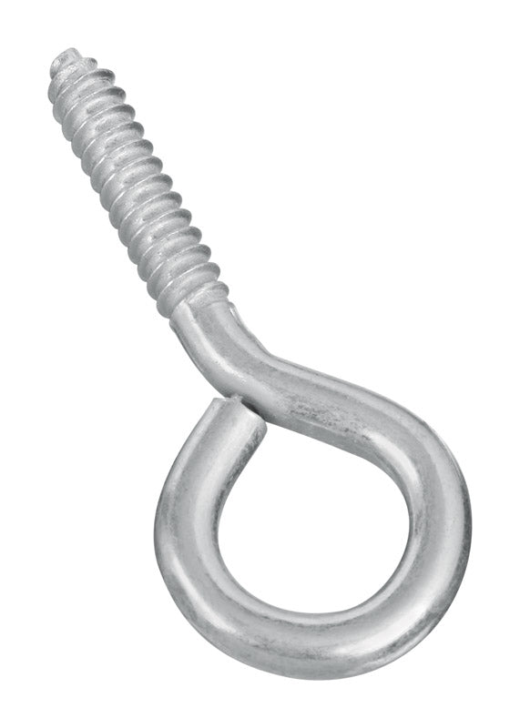 National Hardware 0.36 in. D X 3-7/8 in. L Zinc-Plated Steel Screw Eye 190 lb. cap.