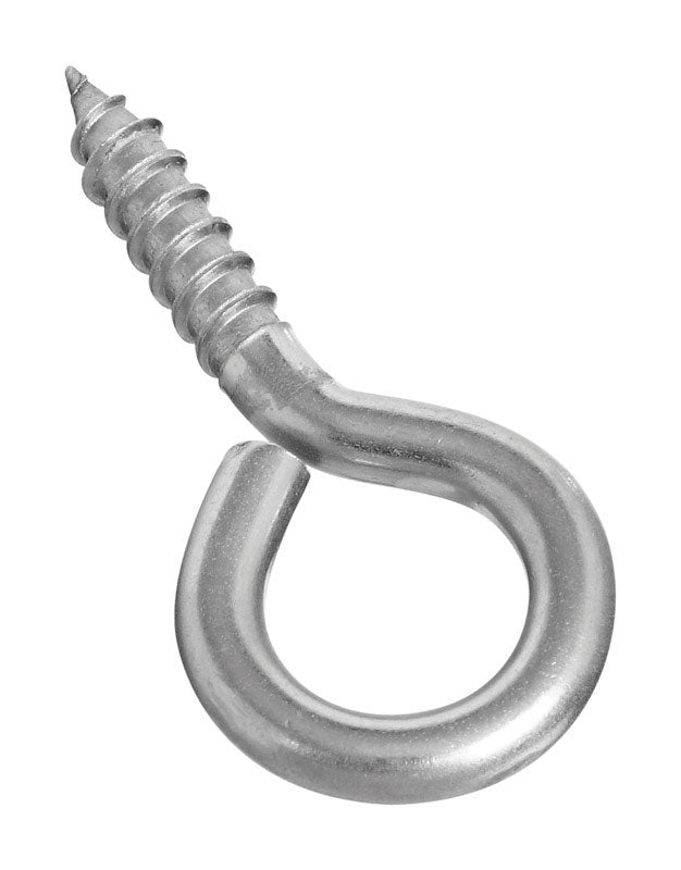 National Hardware 0.22 in. D X 2-3/16 in. L Polished Stainless Steel Screw Eye 75 lb. cap.