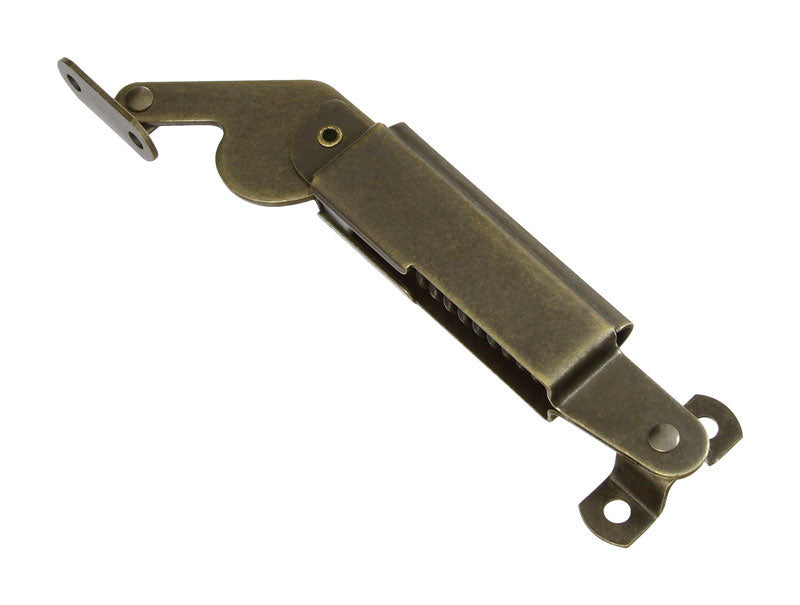 National Hardware Antique Brass Steel Right Hand Mount Spring Lid Support 5.5 in.