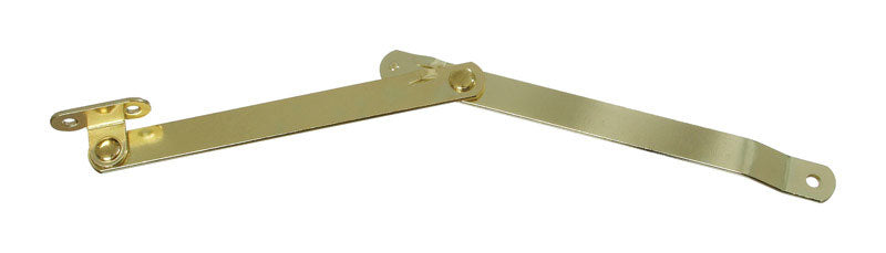 National Hardware Brass-Plated Steel Left Hand Folding Support 6 in.