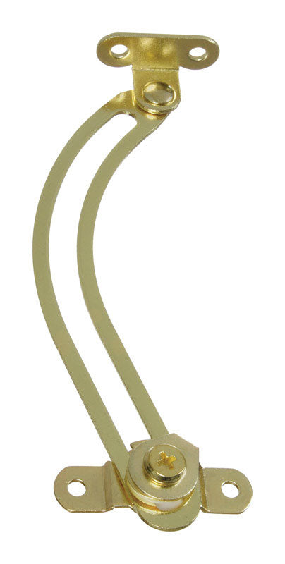 National Hardware Brass-Plated Steel Right Hand Friction Lid Support 3/4 in. 5-17/32 in.