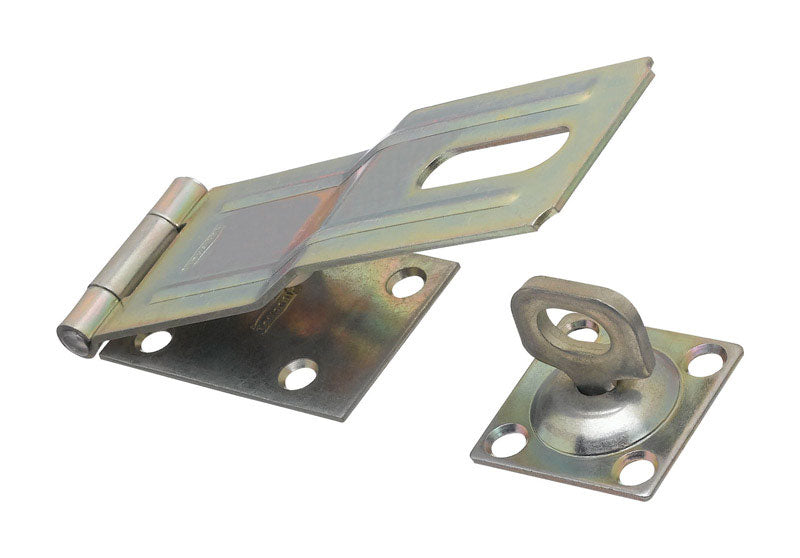 National Hardware Zinc-Plated Aluminum/Steel 6 in. L Swivel Staple Safety Hasp
